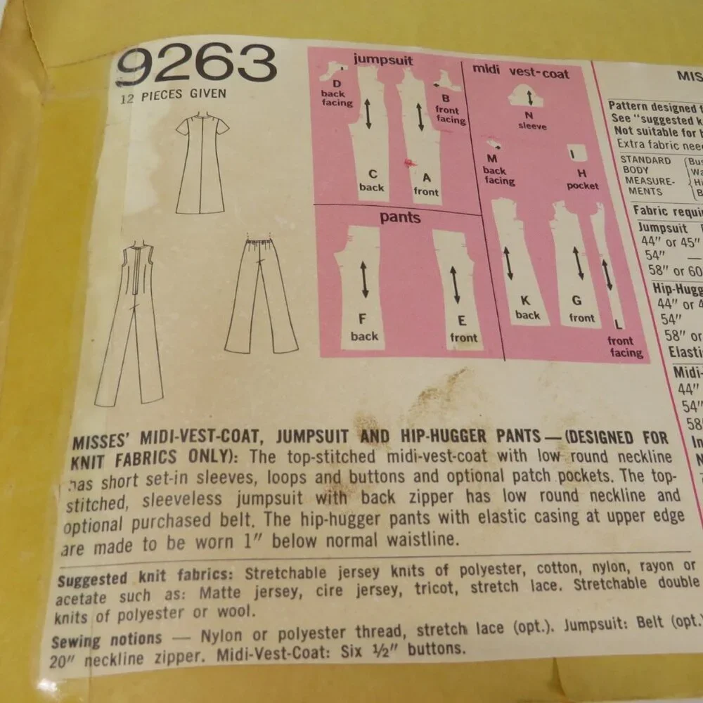 Simplicity 9263 sewing